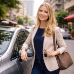 Expat professional using a rental car in Beirut Lebanon
